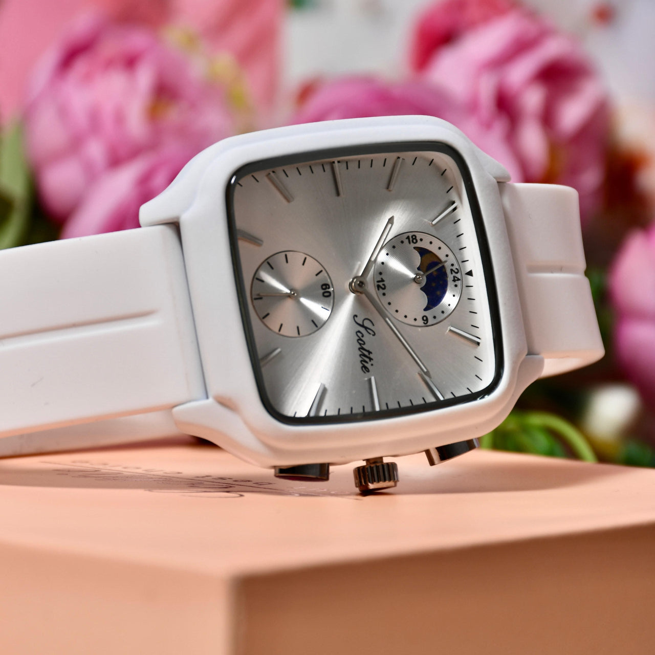 Reloj Scottie Fase Lunar Blanco Dama