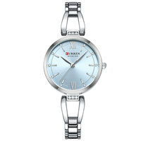 CURREN 9092 PLATA CELESTE DAMA