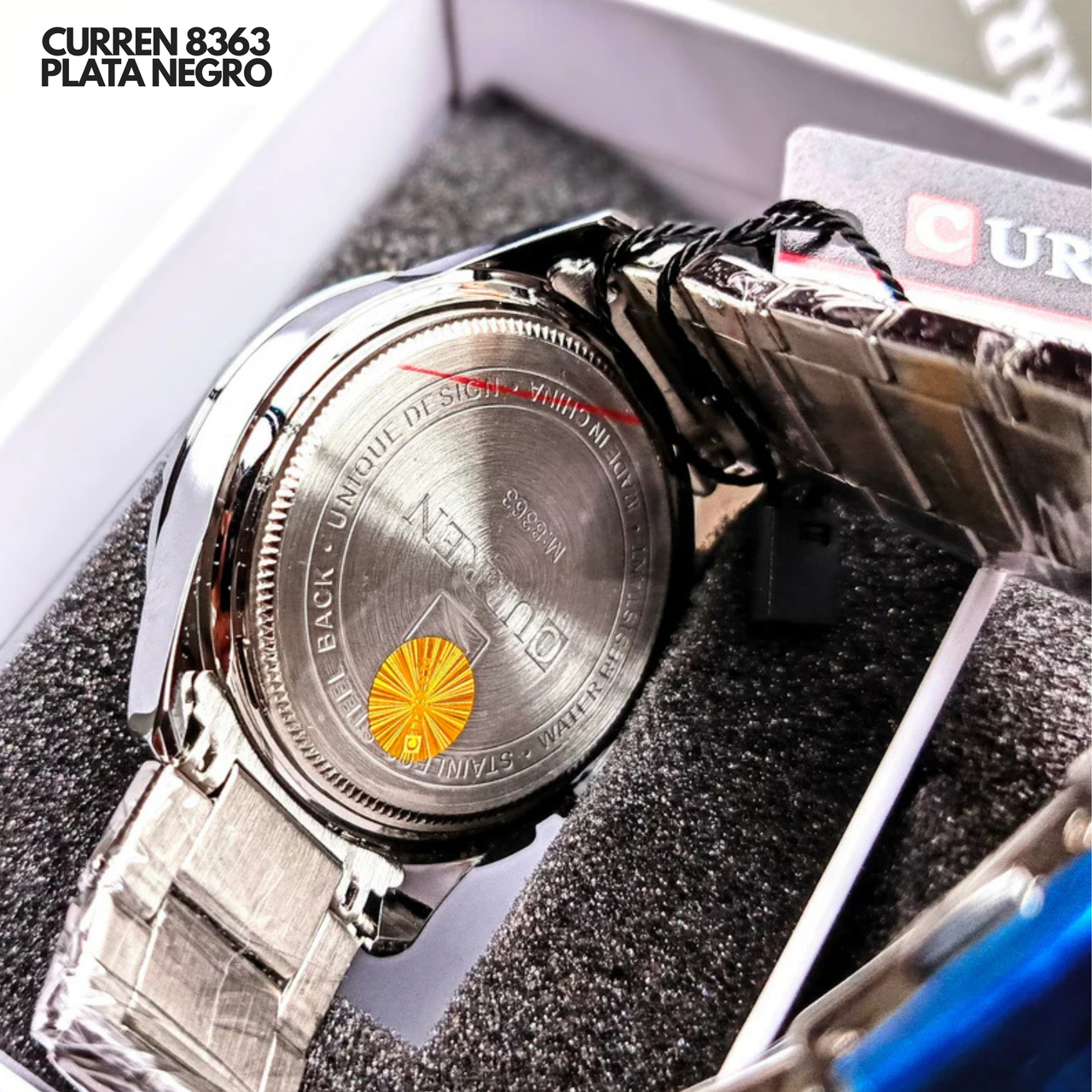 CURREN 8363 PLATA/NEGRO