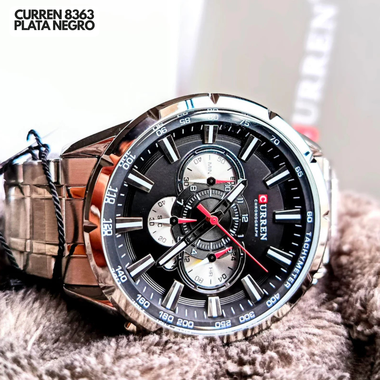 CURREN 8363 PLATA/NEGRO