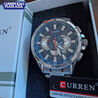 Curren 8363 Plata Azul