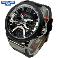 CURREN 8329 NEGRO/PLATA