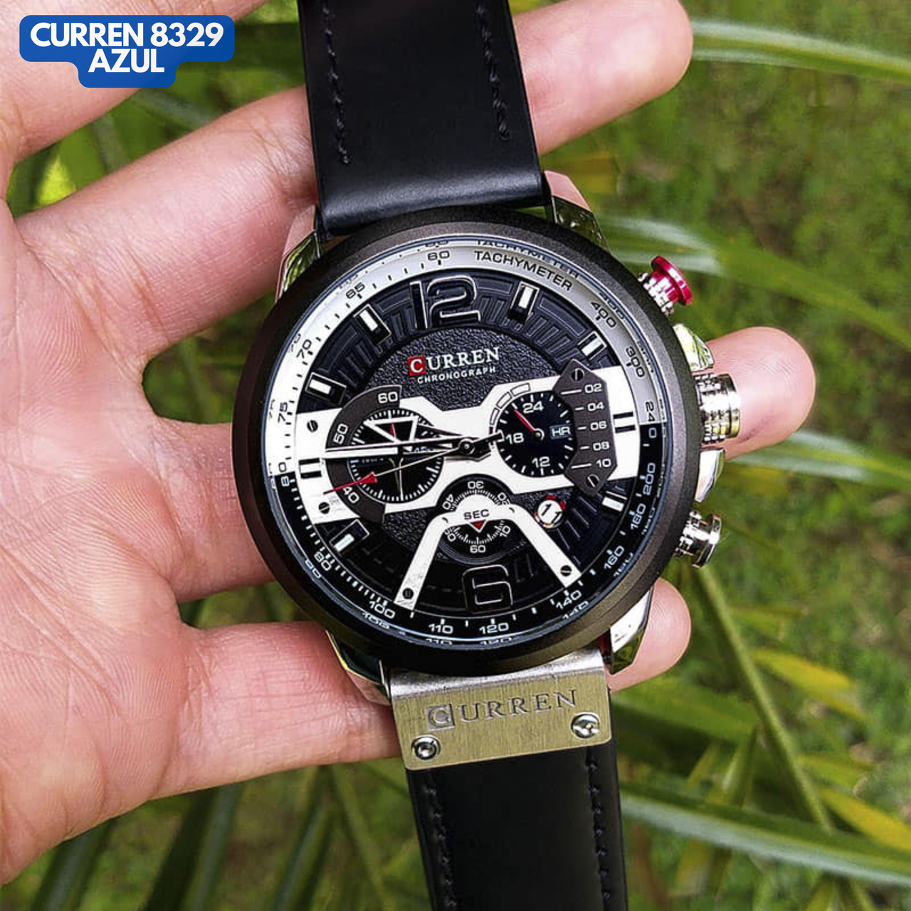 CURREN 8329 NEGRO/PLATA