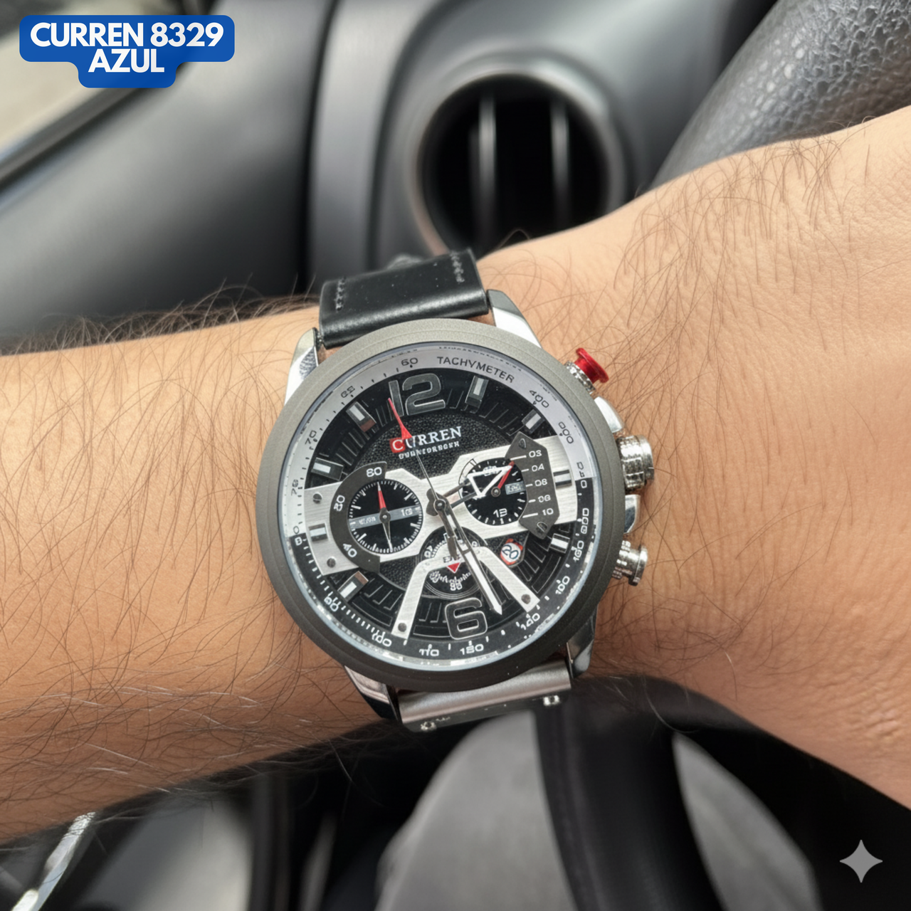 CURREN 8329 NEGRO/PLATA