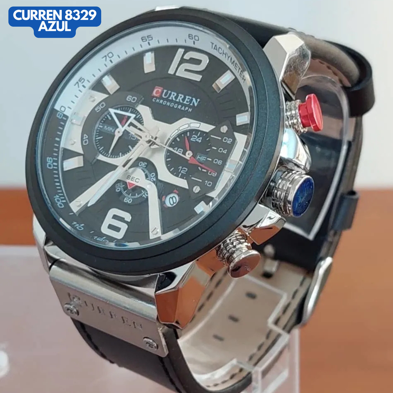 CURREN 8329 NEGRO/PLATA