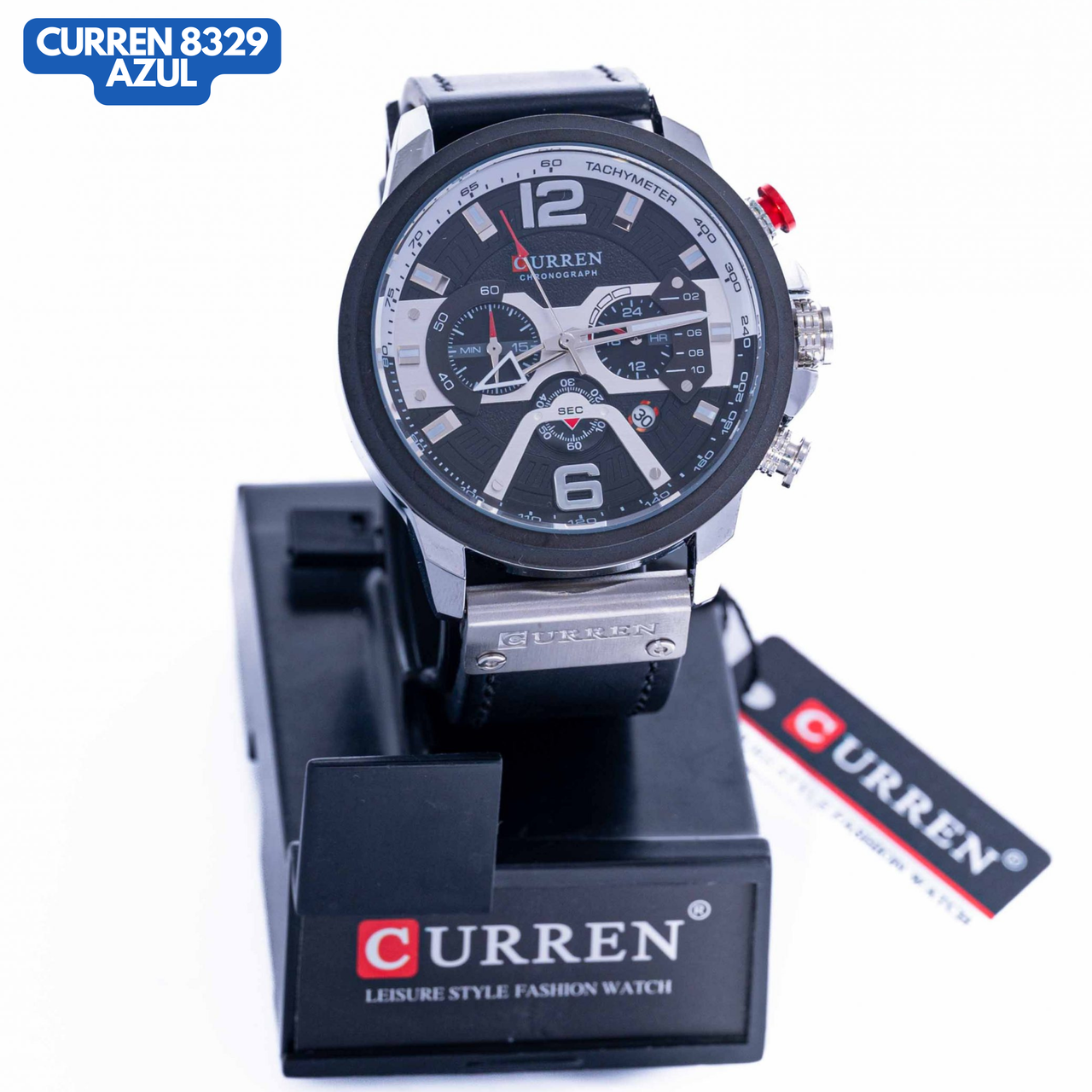 CURREN 8329 NEGRO/PLATA