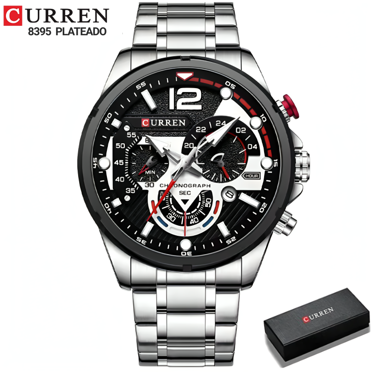 CURREN 8395 PLATEADO