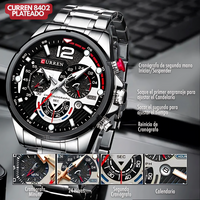 CURREN 8395 PLATEADO