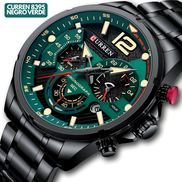 CURREN 8395 NEGRO/VERDE