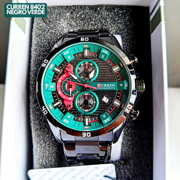 CURREN 8402 NEGRO ROJO