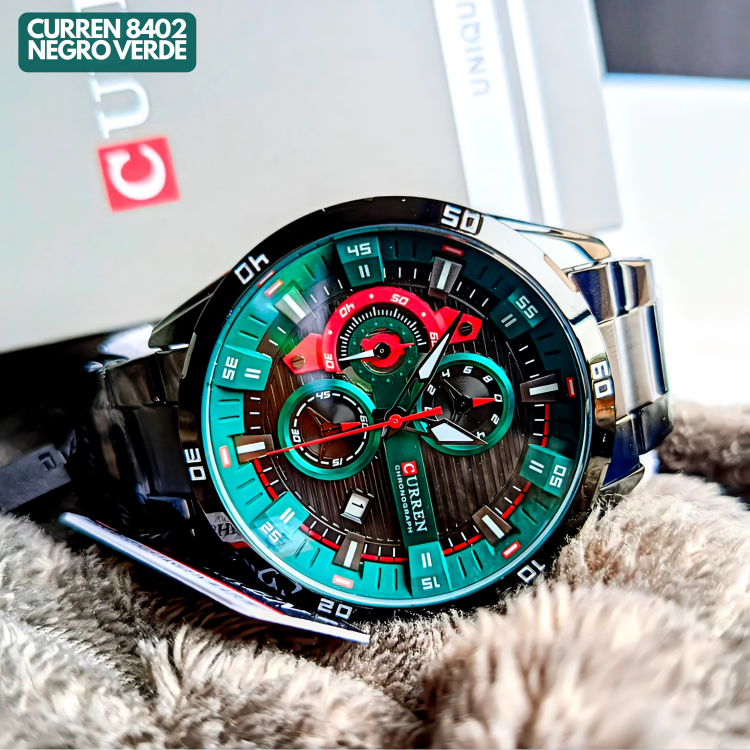 CURREN 8402 NEGRO ROJO