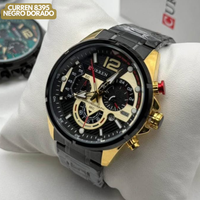 CURREN 8395 NEGRO DORADO