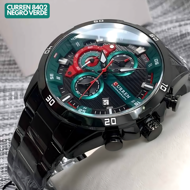 CURREN 8402 NEGRO ROJO