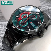 CURREN 8402 NEGRO ROJO