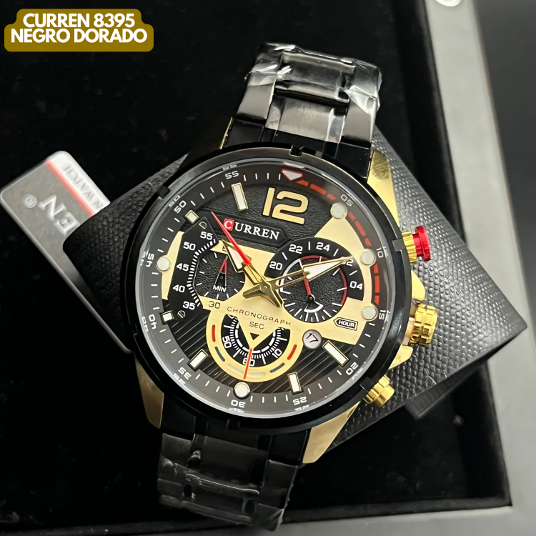 CURREN 8395 NEGRO DORADO