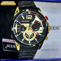 CURREN 8395 NEGRO DORADO