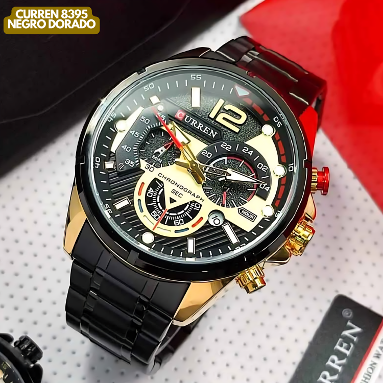 CURREN 8395 NEGRO DORADO