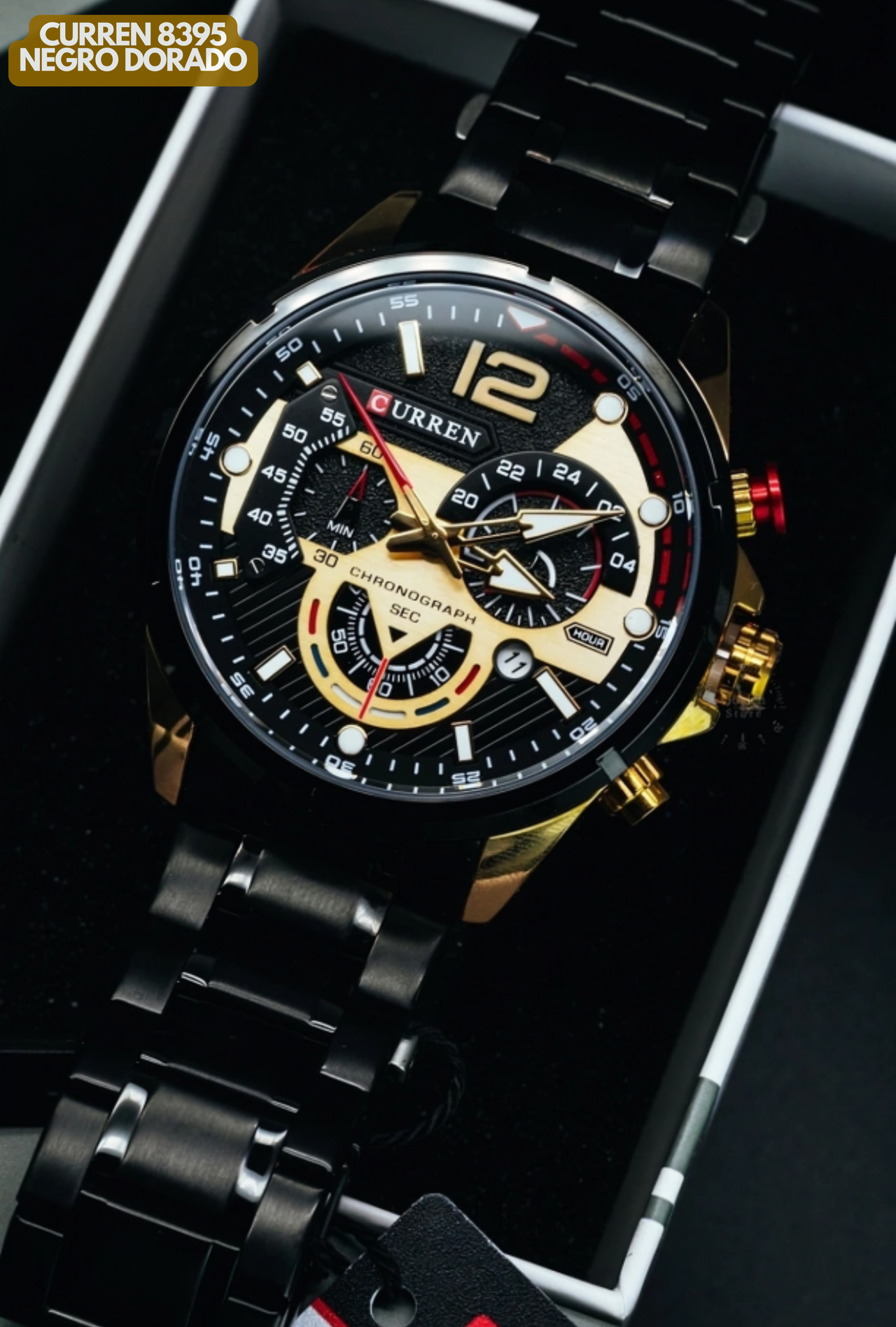 CURREN 8395 NEGRO DORADO