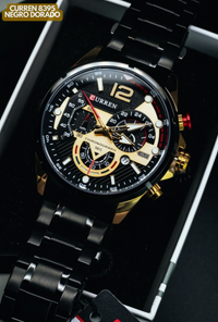 CURREN 8395 NEGRO DORADO