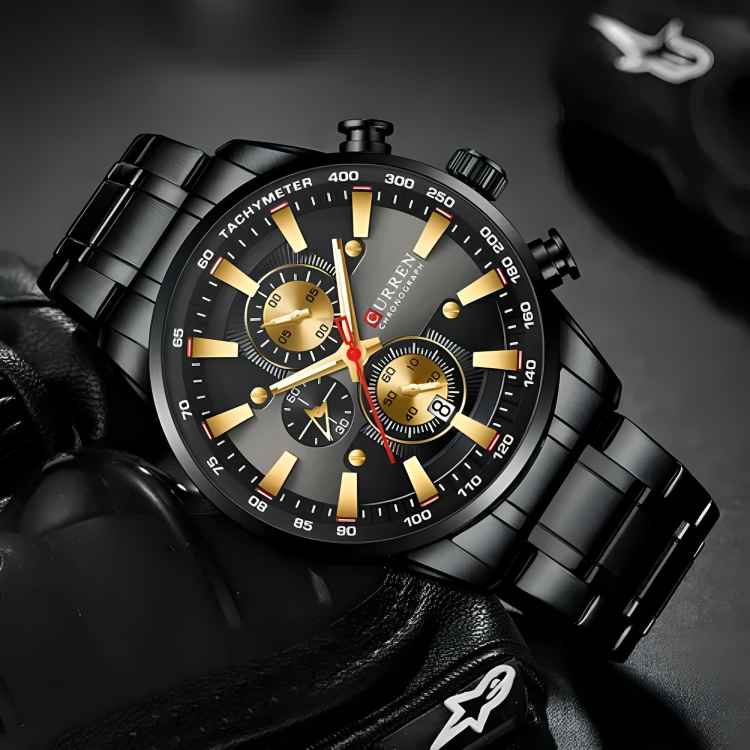 CURREN 8351 NEGRO/DORADO