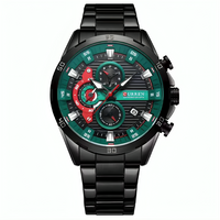 CURREN 8402 NEGRO ROJO