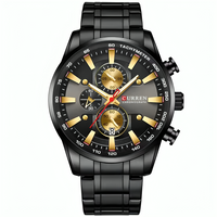 CURREN 8351 NEGRO/DORADO
