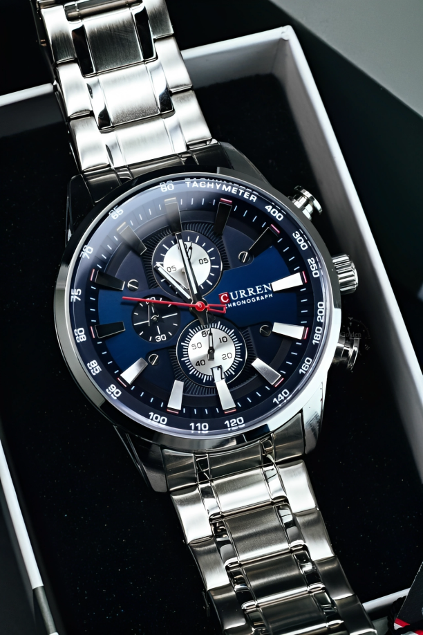 CURREN 8351 PLATA/AZUL